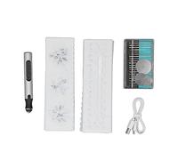 Electric Engraving Pen Set Mini Silver 10W USB Rechargeable Engraving Machine with Battery