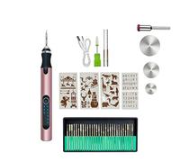 Electric Engraving Pen Tool Kit,Electric Carving Knife Set,Three Speed,Rechargeable Mini Polishing Pen,Grinder Pens Can Be Polished,Carved,and Cut,DIY Carving Tools for Wood,Stone,Jade(Rose)