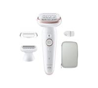 Electric epilator - BRAUN - Silk-épil 9 - Easy hair removal - Long-lasting soft skin - 9-030 - White / Pink