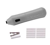 Electric Eraser Kit, Automatic Portable Rubber Pencil Electric Eraser Pen, Blue/Pink/Grey, Operated by 2 AAA Battery with 10pcs Eraser Refills
