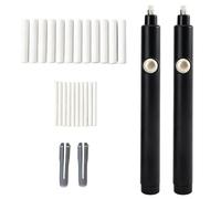 Electric Eraser Kit - Battery Operated Automatic Eraser with 22 Replaceable Rubber Refills (10×2.3mm + 12×5mm), Precision Pencil Eraser for Drawing Sketching Drafting & Artists Electric Rubber