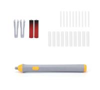 Electric Eraser Kit, Grey Automatic Pencil Rubber with Refills and Batteries, Battery Powered Eraser for Writing Drawing Sketching Students Artists Architects