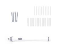 Electric Eraser with 20 Refills, Battery Powered Pencil Rubber Automatic Eraser Kit for Drawing Sketching Writing [White]