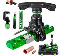 Electric Expander/Flaring Tool Manual or Electric Drill Mode 1/4" - 3/4" Single Copper Flaring Tool 45° Eccentric Cone Aluminum Alloy Plywood (Metric/Imperial)
