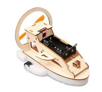 Electric Exploration Vehicle Wooden Science Set for Students Hands on Physics Learning Toy Wooden STEM Project Set Electric Car Model