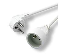 Electric Extension Cable Male/Female 5 m White