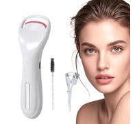 Electric Eyelash Curler, 3 Temp Setting Lash Curler, 6x3.7x14.2cm/2.36x1.46x5.59 Inches Rechargeable Makeup Tool, Portable Natural Curling for Women and Girls Abs+ Electronic