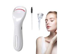 Electric Eyelash Curler, Heated Eyelash Cruller | 3 TEMP Settings Handle Eyelashes Curler,Rechargeable Natural Eyelash Curling Tool, Portable Makeup Accessories for Women and Girls
