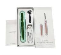 Electric Eyelash Curler - One-Button Operation Rechargeable Heated Lash Curler, Intelligent Constant Temperature Portable Eyelash Curler, for All Lash Types Home & Travel Use (Green)
