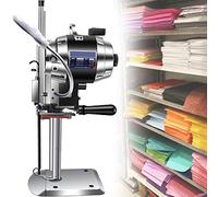 Electric Fabric Cutter, 1100W Vertical Scissors with LED Light & Automatic Sharpening for Paper, Cloth, Textile, Leather, 220V, 12-inch Professional Cutting Machine