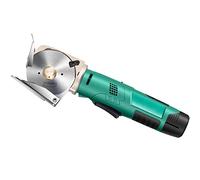 Electric Fabric Cutter - Rechargeable Shearing Machine for Textile, Leather, and Paper, 25mm Cutting Thickness, 70mm Blade Size, Wireless Round Knife