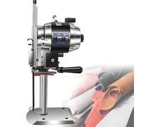 Electric Fabric Cutter, Vertical Electric Fabric Straight Knife Cutter with LED Light & Automatic Sharpening Blade for Textile, Leather, Paper Cutting, Cutting Thickness Can Choose 260mm