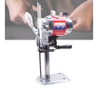 Electric Fabric Cutting Machine - Heavy Duty Vertical Cloth Cutter with LED Lighting for Textiles, Paper, Leather, Rubber & Carpet - Precision Straight Knife
