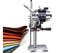 Electric Fabric Cutting Machine with LED Light, Automatic Knife Sharpening, Servo Straight Knife for Clothing and Leather, 13 Inches, Ideal for Seamstresses and Crafters