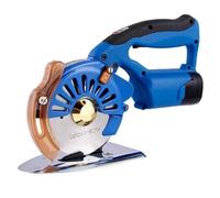 Electric Fabric Rotary Cutter with 2 Battery Big Cordless Speed Adjustable Scissor Leather Cutting Machine Suitable for Multi-Layer Fabric 100mm