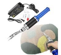 Electric Fabric Scissors, 200W Carpet Trimmer & Tufting Clippers, 4000rpm Adjustable Speed for Rug Grooving, Engraving & Trimming Complete Kit