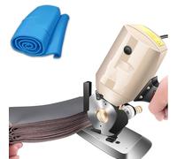 Electric Fabric Scissors, Cuts Up to 35mm Thickness, Octagonal Blade and Automatic Sharpener, for Clothing, Textiles, and Paper, Carpet Cutting