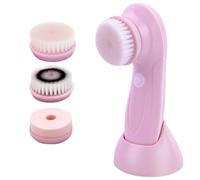 Electric Face Brush,Rechargeable Facial Exfoliator with 3 Interchangeable Heads,Electric Face Scrubber,Waterproof Spin Cleanser Rotating Spa Machine for All Skin Types