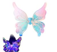 Electric Fairy Wings, LED Light Up Butterfly Wings with With Music, Halloween Decoration Fairy Wings, Christmas Party Dress Up Costume Gift for Girls 4 5 6 7 8 9 Year Old