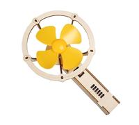 Electric Fan Experiment Kit - Wooden Engineering Learning Toy DIY Assembly Model | Wooden Assembly Kit for Learning Competence Development