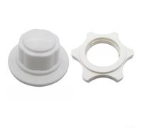 Electric Fan Nut And Cap Lock Screw Set For Table Floor Wall Fans 32mm Thread Sturdy Construction Easy Installation White Black(white)