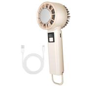 Electric Fan | Portable Powerful Personal Fan | 2000 mAh 5 Speed Cooling Accessory for Sports Travel Beach Women Men Outdoor Warm Desk Camping