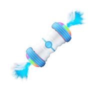 Electric Feather Cat Toy | Rechargeable Automatic USB Charging With 4 Feathers And Bells Kitten Feather Toys | 2 Speed Modes Led Lights Motorized Cat Toy With Feather, For Indoor Cats