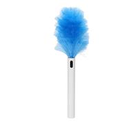 Electric Feather Duster,Adjustable Electric Feather Duster Vacuum Cleaner Battery Operated with Touch Button,Multifunction Electric Duster,Cleansing Brush Tools for Window Blinds Furniture (Blue)