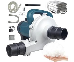 Electric Feather Filling Machine with Foot Control and 6-Speed Adjustment for Efficient Stuffing and Dust Removal