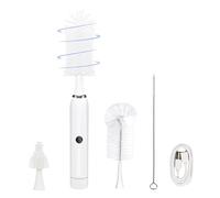 Electric Feeding Bottle Cleaner Set with 1800mAh Rechargeable Brush & Lanyard | Baby Bottle Brush for Milk/Water Cleaning | Practical New Mum Gifts & Kitchen Essentials