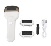 Electric Feet Callus Remover, Rechargeable Electric Foot File, IPX6 Automatic Pedicure Tool with 2 Replacement Heads, Ergonomic Design for Efficient Dead Skin Removal at