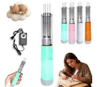 Electric Felting Needle Machine,2026 New Wool Felting Tool,1-7 Needles Speed Adjustable,Easy to Change N-eedle,Stroke 2cm,Transparent Shell Sewing Machine for DIY Wool Painting and Felted Craft Work