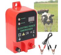 Electric Fence Charger, High Voltage Pulse Controller, Waterproof and Safe Power Supply Host for Livestock and Large Animals, Includes Horses