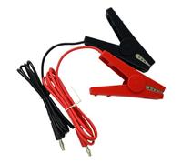 Electric Fence Connecting Cable Kit, 2 Pack 1m Black & Red Insulated Wires with Alligator Clips, for Solar & Battery Powered Fence Chargers, Grounding Systems, Livestock Containment & Wildlife Deterre