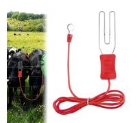 Electric Fence Energiser for Horses Heart Lead Solar Electric Fence Energiser Live Fence Connection Lead Electric Fence Wire Cable 37.79in Red
