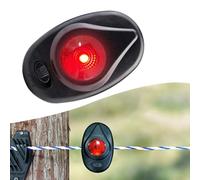 Electric Fence Fault Finder, Low-Voltage Indicator with 1.5kV/2.5kV Dual-Trigger Settings, ABS Housing, High-Visibility LED Alarm for Farm & Lives