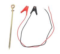 Electric Fence Grounding Kit with Clips for Secure Installation - Complete Set for Garden Protection and Livestock Safety 100cm/39in Wires Solar Charger Compatible
