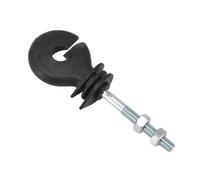 Electric Fence Insulator 40PCS - Flat Nut Threaded Spiral Insulators for Livestock Farm Animals Agricultural Fencing Durable Insulation for Enhanced Animal Safety