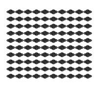 Electric Fence Insulator Hemispherical Insulator Fence Post Insulator Durable Weather Protected High Voltage 15KV for Farm Ranch Livestock Galvanized Steel PP 67x36mm 100 PCS