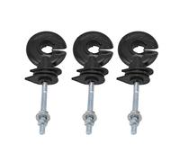 Electric Fence Insulator, Structures & Hardware Agricultural Fencing 100pcs Fence Insulators Screw Screw in Insulator Fence Post for Breeding Farms Power Grid Systems