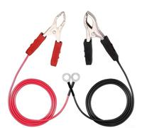 Electric Fence Leads Wire, Solar Energiser Connection Cable with Copper for Alligator Clips for Livestock Farm Animal Fencing