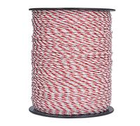 Electric Fence Polywire 1640 Feet 500 Meters, Portable 6 Stainless Steel Strands Electric Fencing Line for Reliable Conductivity, Rust Resistance, UV Resistant, Protect Livestock