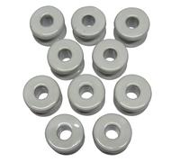 Electric Fence Porcelain Insulator Donuts X10 (Electrified Fencing Corner Insulating Ring)