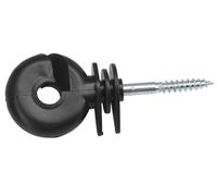 Electric Fence Screw In Ring Insulators For Wooden Post Fencing Wire Tape Rope (100)
