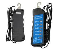 Electric Fence Tester, Electric Fence Voltage Tester Meter Waterproof, 1000-10000V Waterproof Portable Fence Fault Finder with 6 Light for Farm Livestock Equipment