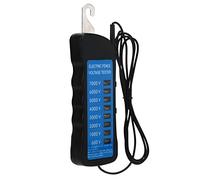 Electric Fence Voltage Tester, 600-7000V Range, Portable ABS Fence Tester with 8 Neon Indicator Lights, Fault Finder for Farms Livestock Horses, No Battery Required
