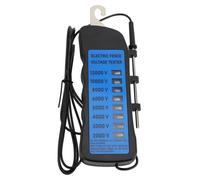 Electric Fence Voltage Tester Fault Finder, Farm Fence Tester with 8 Indicator Lights, Portable Electric Fence Voltmeter for 12KV Fence Lines, ABS Shell with Matte Finish for Comfo