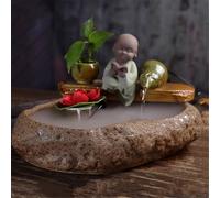 Electric Feng Shui Water Wheel with Natural Stone Base and Mist Function-shape2