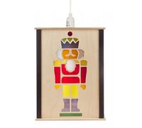 Electric Fensterlaterne Nutcracker 210x270x80mm New Wooden Lantern Window Decor