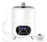 Electric Fermentation Machine, Fully Automatic Yogurt Maker with Timer, 7 Modes for Yogurt, Enzyme, Natto & More, 0-24H Timer & 0-9 Days Setting, 8L Capacity